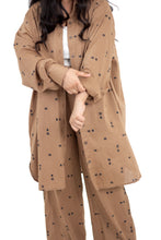 Load image into Gallery viewer, Brown Cotton Co-Ord Set

