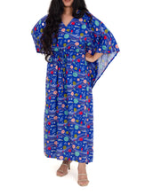 Load image into Gallery viewer, Blue Galaxy Rayon Kaftan
