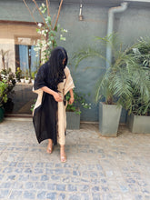 Load image into Gallery viewer, Monochrome Linen Kaftan Dress
