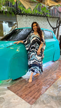 Load image into Gallery viewer, Blue Waves Kaaftan Dress
