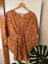 Load image into Gallery viewer, Yellow Floral Printed Kaaftan
