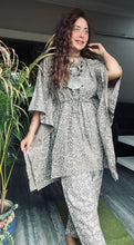 Load image into Gallery viewer, Grey Printed Kaaftan Set
